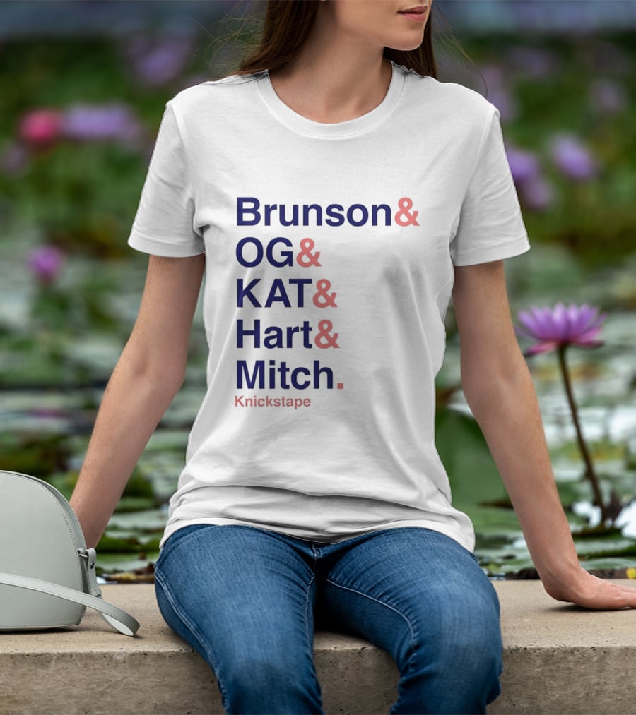 Brunson OG KAT Hart Mitch New York Knicks Knickstape T-Shirt
