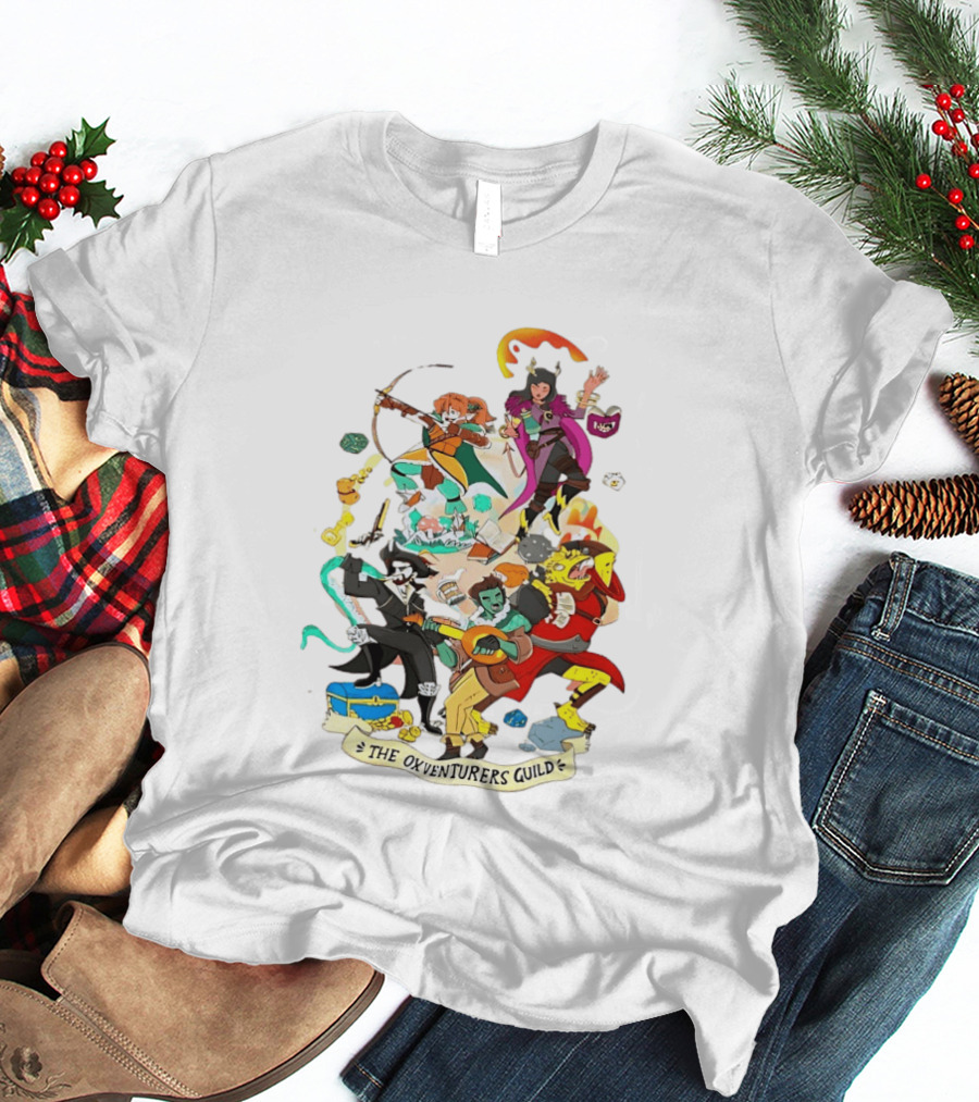 The Oxventurers Guild YouTube Outside Xbox Characters Adventure Fantasy T-Shirt