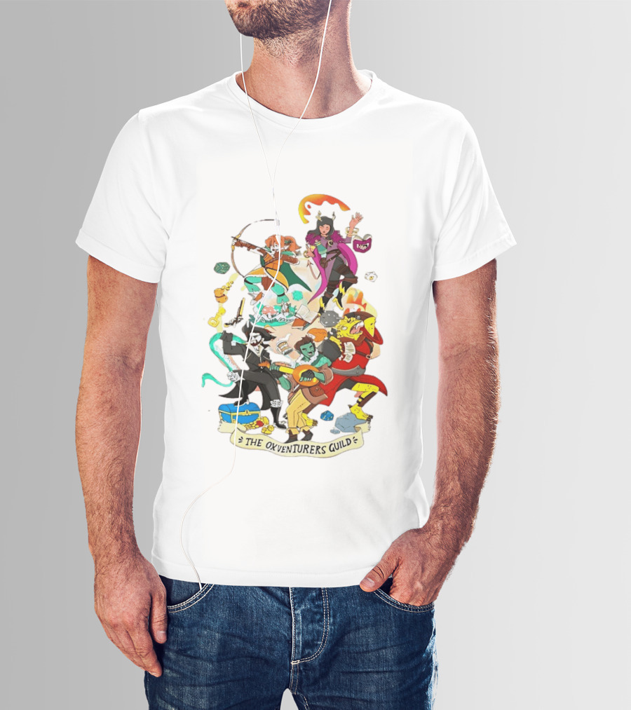 The Oxventurers Guild YouTube Outside Xbox Characters Adventure Fantasy T-Shirt