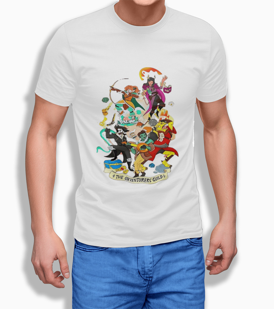 The Oxventurers Guild YouTube Outside Xbox Characters Adventure Fantasy T-Shirt