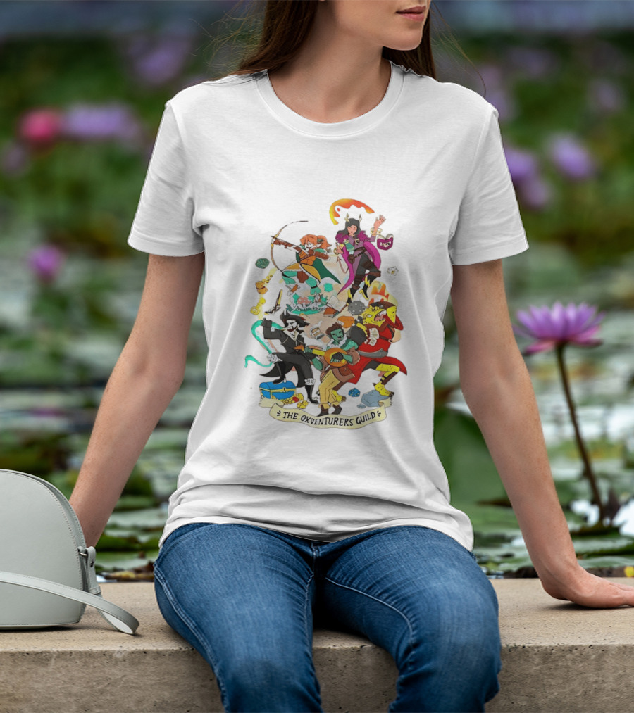 The Oxventurers Guild YouTube Outside Xbox Characters Adventure Fantasy T-Shirt