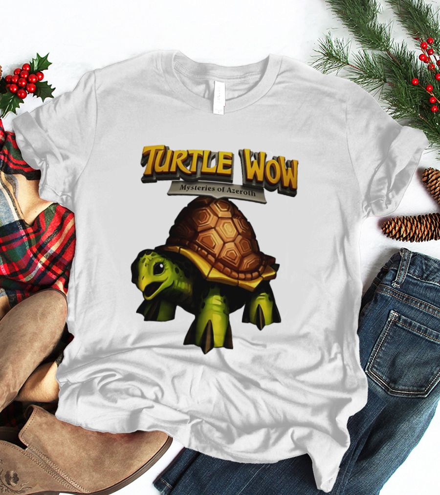 Turtle WoW Mysteries Of Azeroth Tortoise Adventure T-Shirt