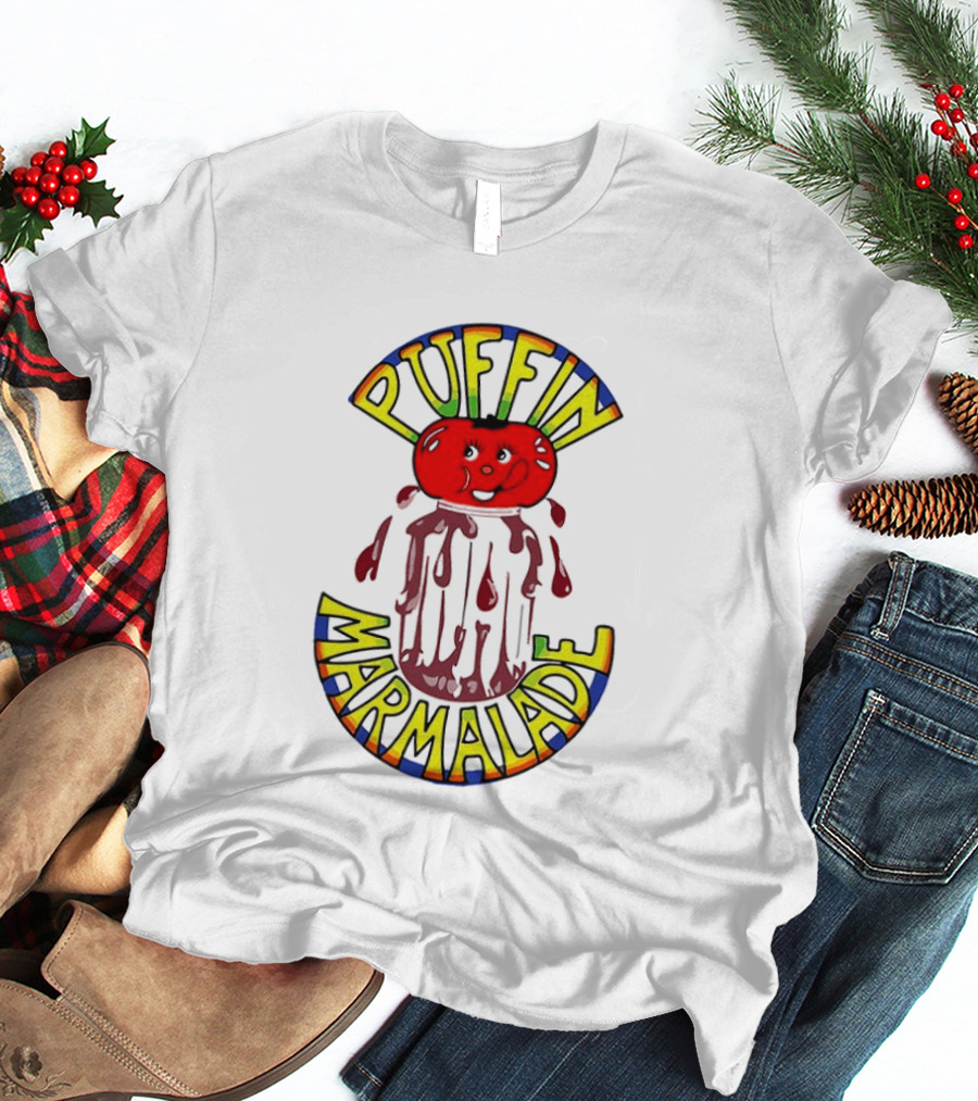 Puffin Marmelade Tomato Jam Zwei Asse Trumpfen Auf T-Shirt