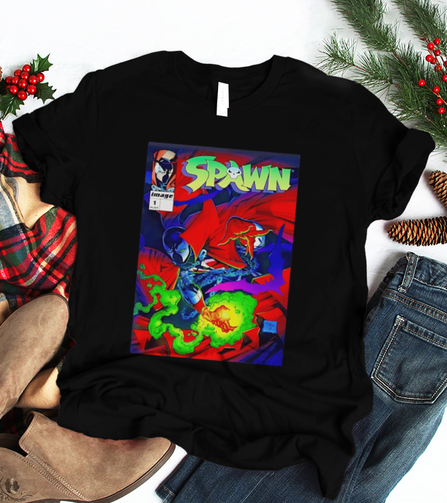 Spawn Image Comics May Issue 1 Albert Al Simmons 1992 T-Shirt