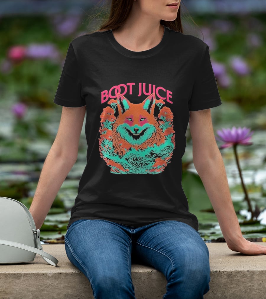 Boot Juice Psychedelic Neon Fox T-Shirt