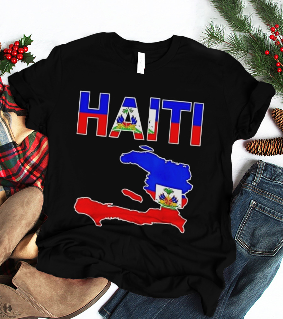 Haiti Flag Day 2026 Map Flag Haitian Pride Celebration T-Shirt