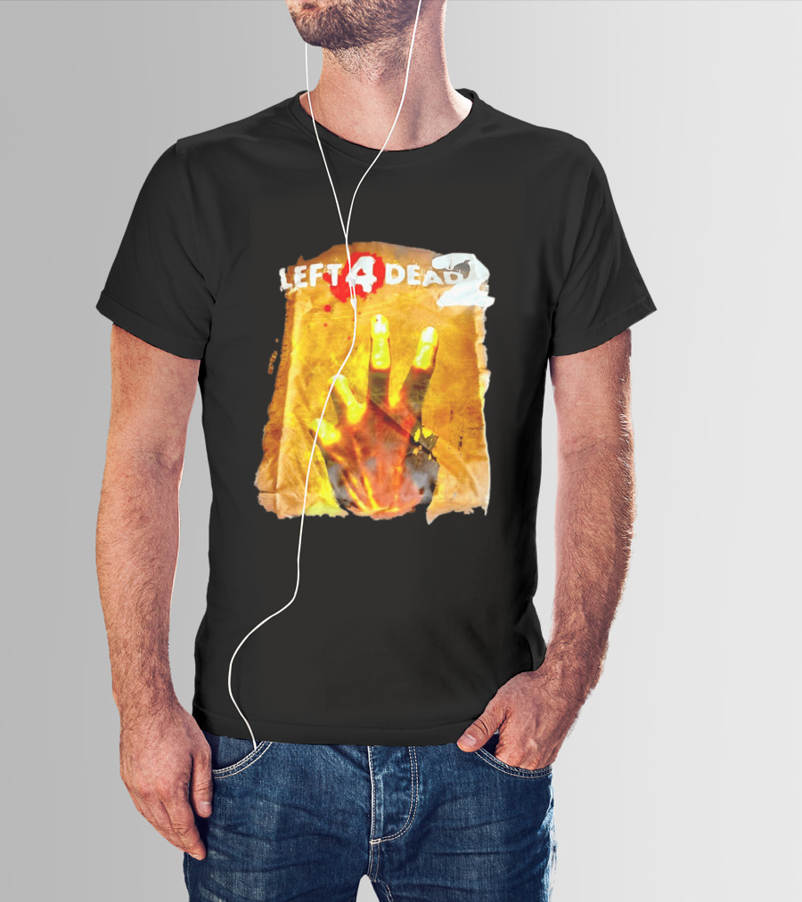 Left 4 Dead 2 Zombie Hand Iconic Horror Game T-Shirt