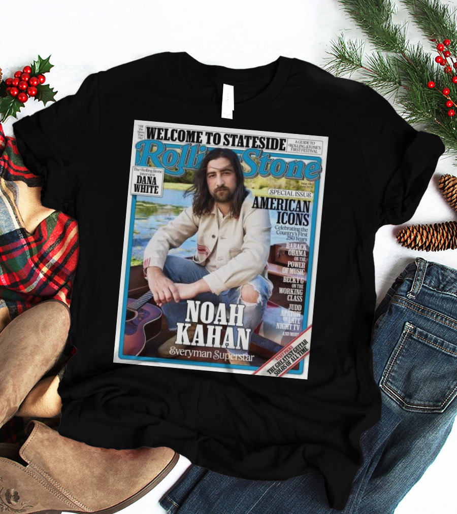 Welcome To Stateside Rolling Stone Noah Kahan Special Issue American Icons Everyman Superstar T-Shirt