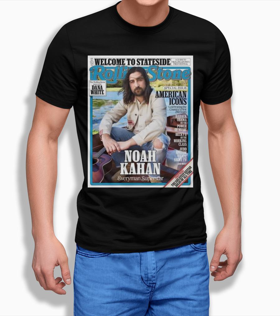 Welcome To Stateside Rolling Stone Noah Kahan Special Issue American Icons Everyman Superstar T-Shirt