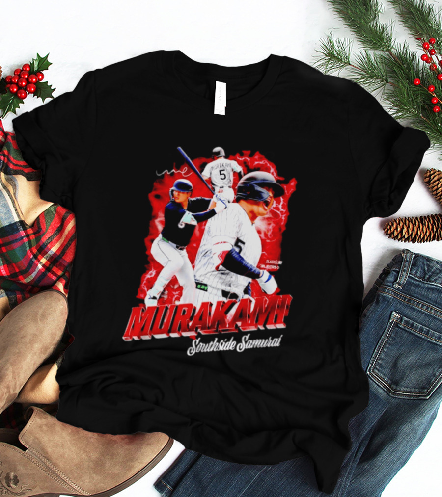 Munetaka Murakami Southside Samurai Baseball Players MLB Commendation T-Shirt