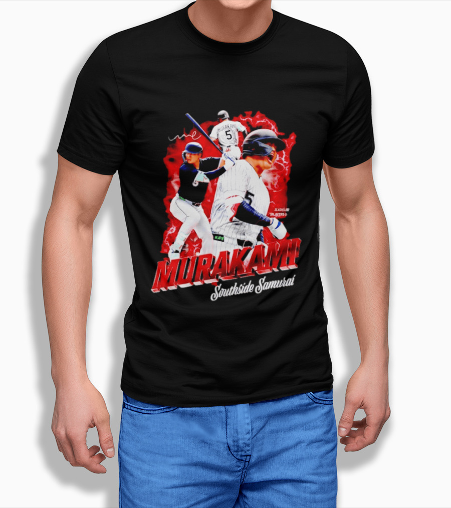 Munetaka Murakami Southside Samurai Baseball Players MLB Commendation T-Shirt