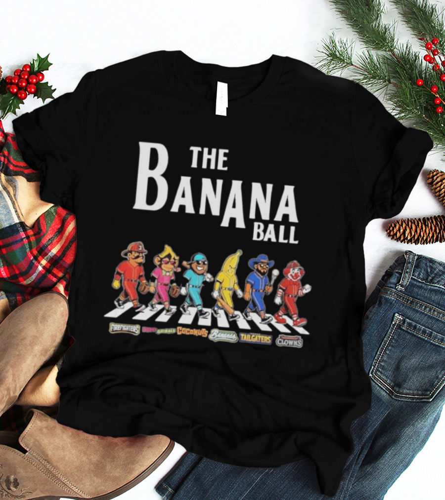 The Banana Ball Freestylers Party Animals Hooligans Bananas Tailgaters Clowns T-Shirt