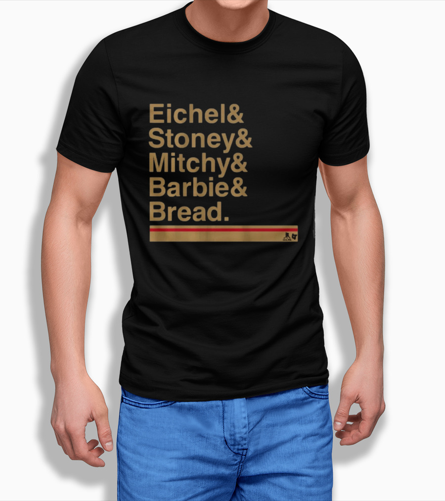 Vegas Hockey Eichel Stoney Mitchy Barbie Bread Ampersand List NHL T-Shirt
