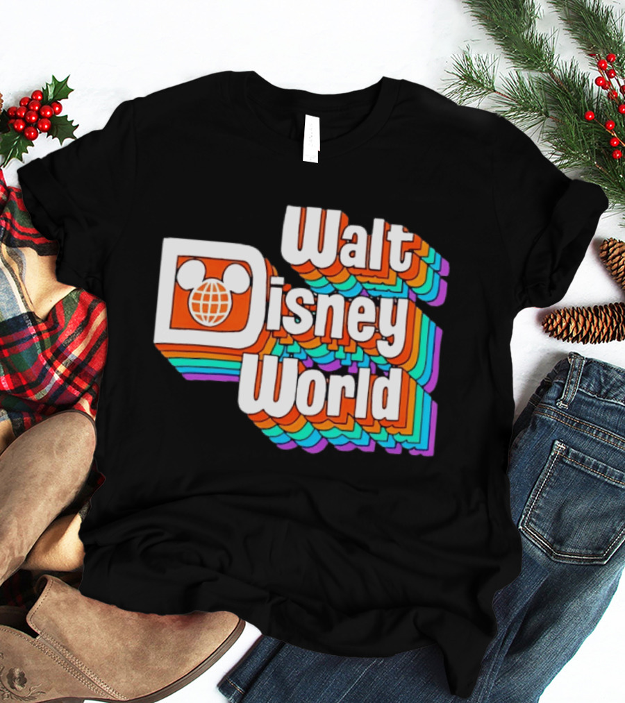 Walt Disney World Retro Rainbow Mickey Ears T-Shirt
