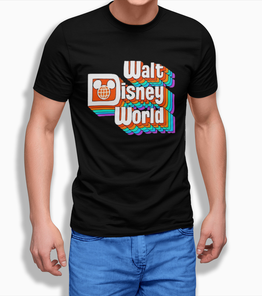 Walt Disney World Retro Rainbow Mickey Ears T-Shirt