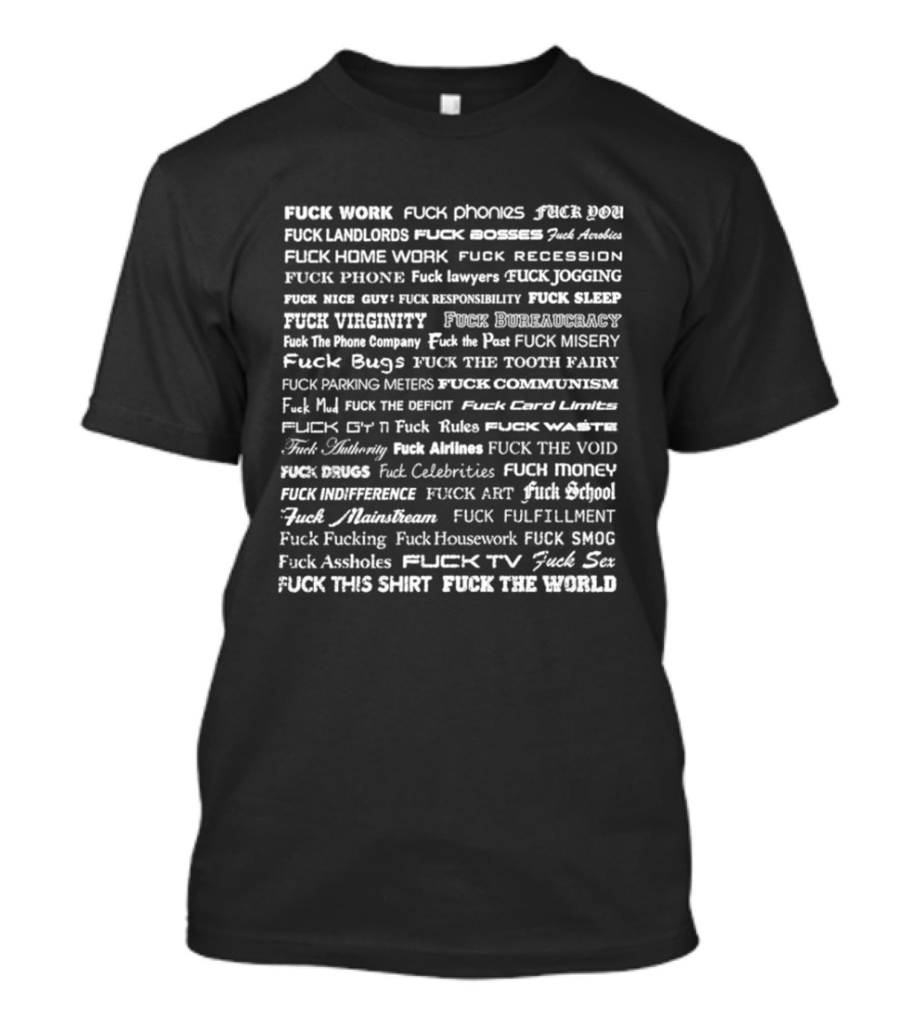 Wilson Isidor Explicit Rebellion Work Phonies Recession Misery Phonies Society T-Shirt