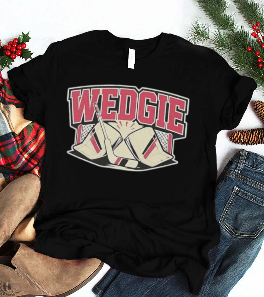 Avalanche Scott Wedgewood Wedgie Hockey Goalie Stick And Net T-Shirt