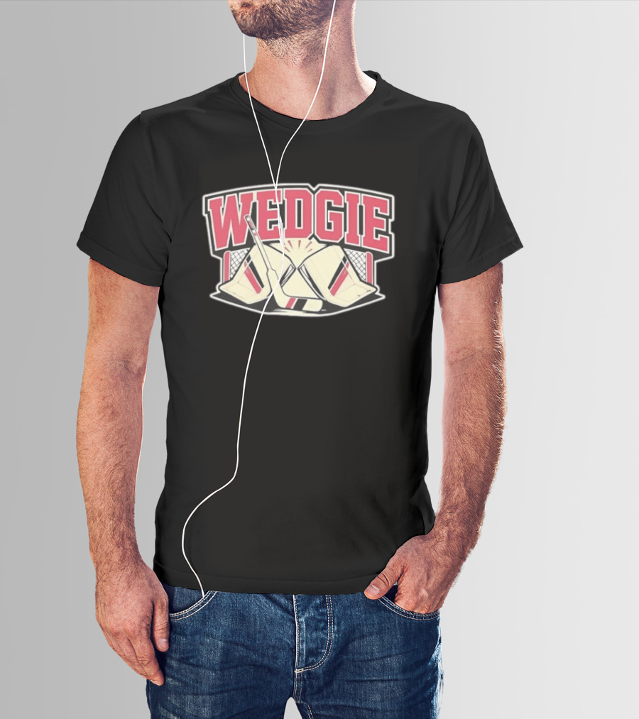 Avalanche Scott Wedgewood Wedgie Hockey Goalie Stick And Net T-Shirt