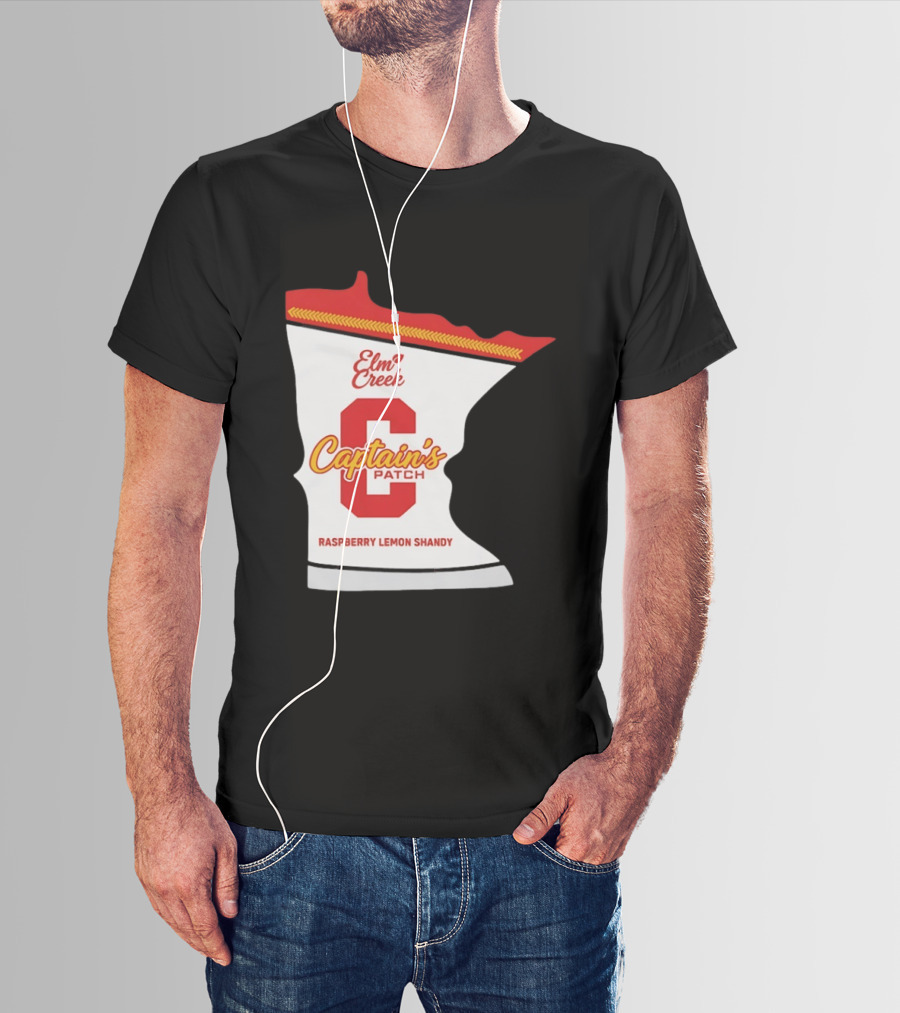 Elm Creek Captain's Patch Raspberry Lemon Shandy Minnesota T-Shirt