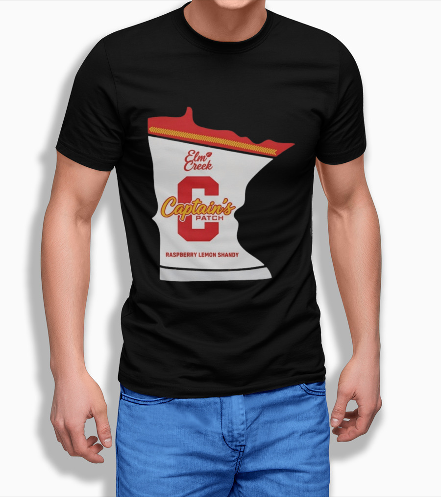 Elm Creek Captain's Patch Raspberry Lemon Shandy Minnesota T-Shirt
