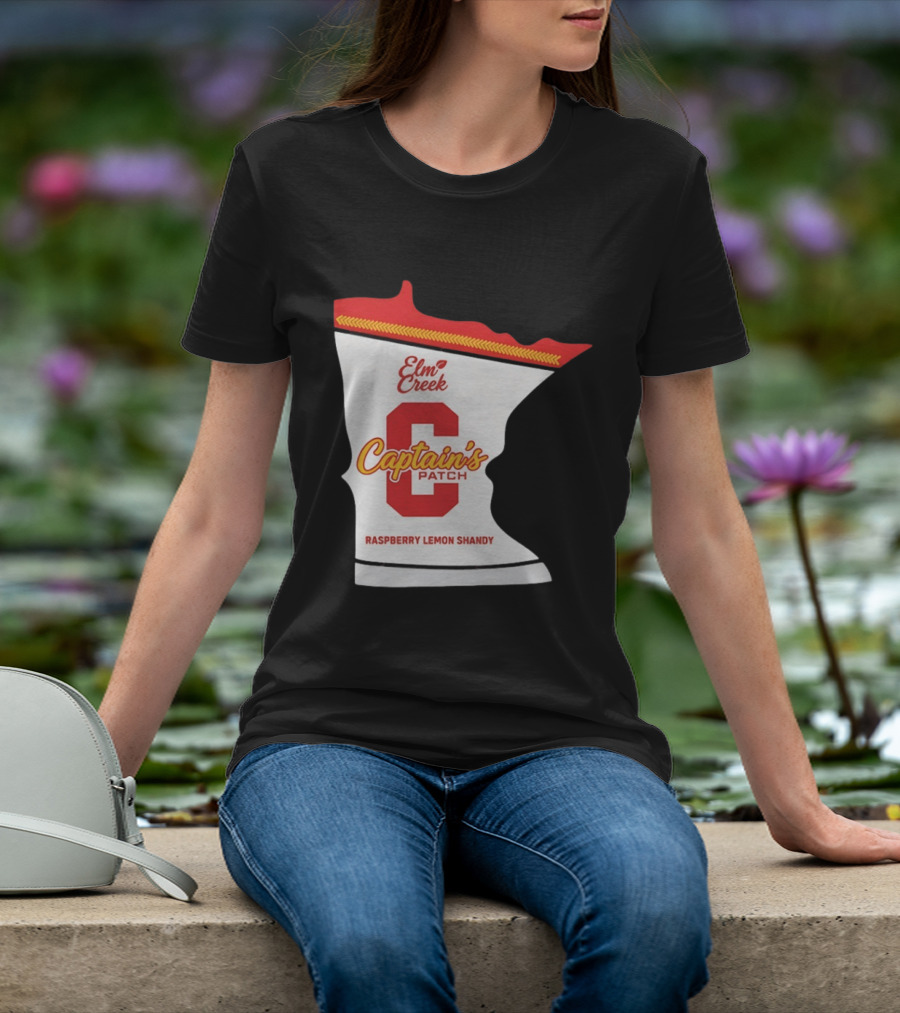Elm Creek Captain's Patch Raspberry Lemon Shandy Minnesota T-Shirt