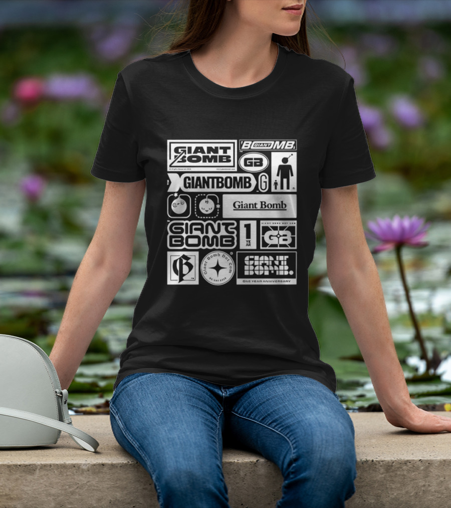 Giant Bomb Racing GB Icons And Logos Collection T-Shirt