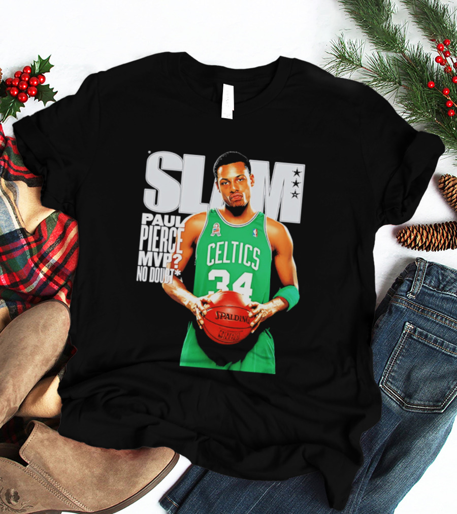 Paul Pierce Celtics 34 MVP No Doubt Slam T-Shirt