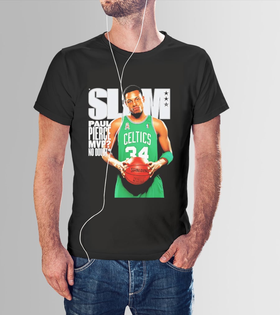 Paul Pierce Celtics 34 MVP No Doubt Slam T-Shirt