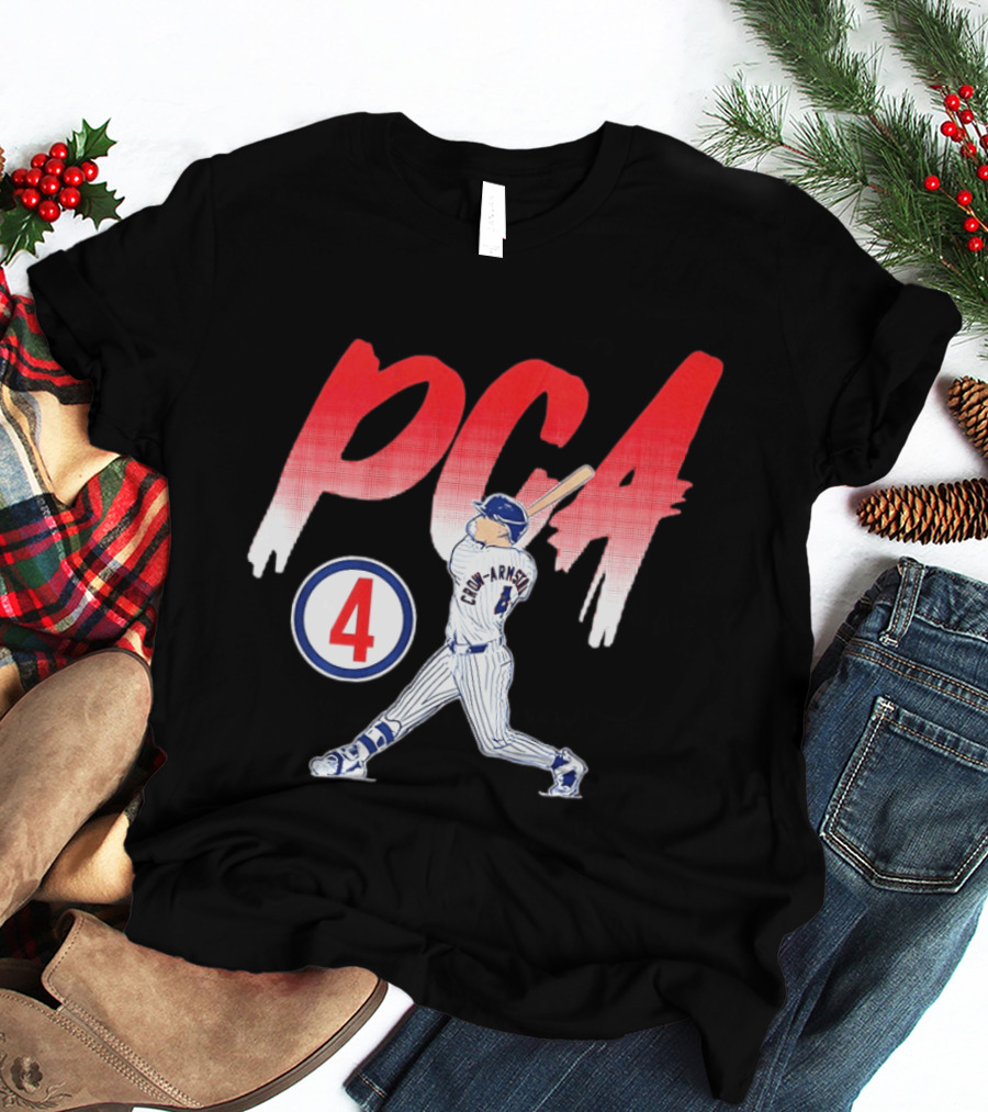 PCA Pete Crow Armstrong 04 Chicago Cubs Baseball Player Swing T-Shirt