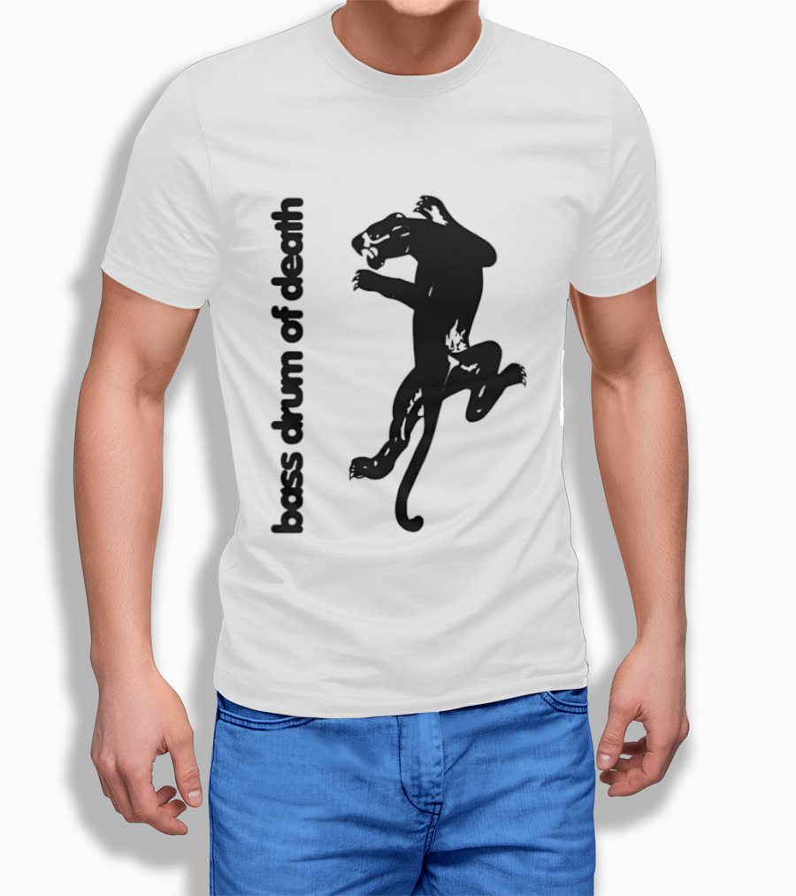Black Panthers Bass Drum Of Death Panther Silhouette Jumping T-Shirt