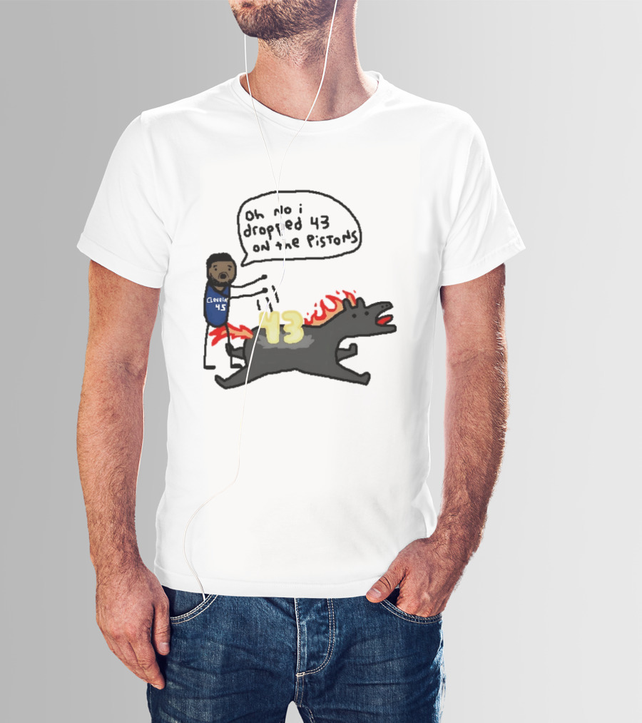 Donovan Mitchell Cleveland Cavaliers Oh No I Dropped 43 On The Pistons Fantasy T-Shirt