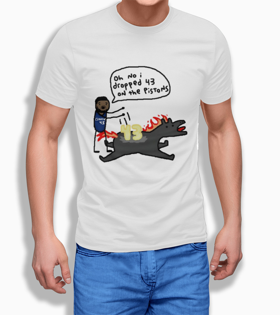 Donovan Mitchell Cleveland Cavaliers Oh No I Dropped 43 On The Pistons Fantasy T-Shirt