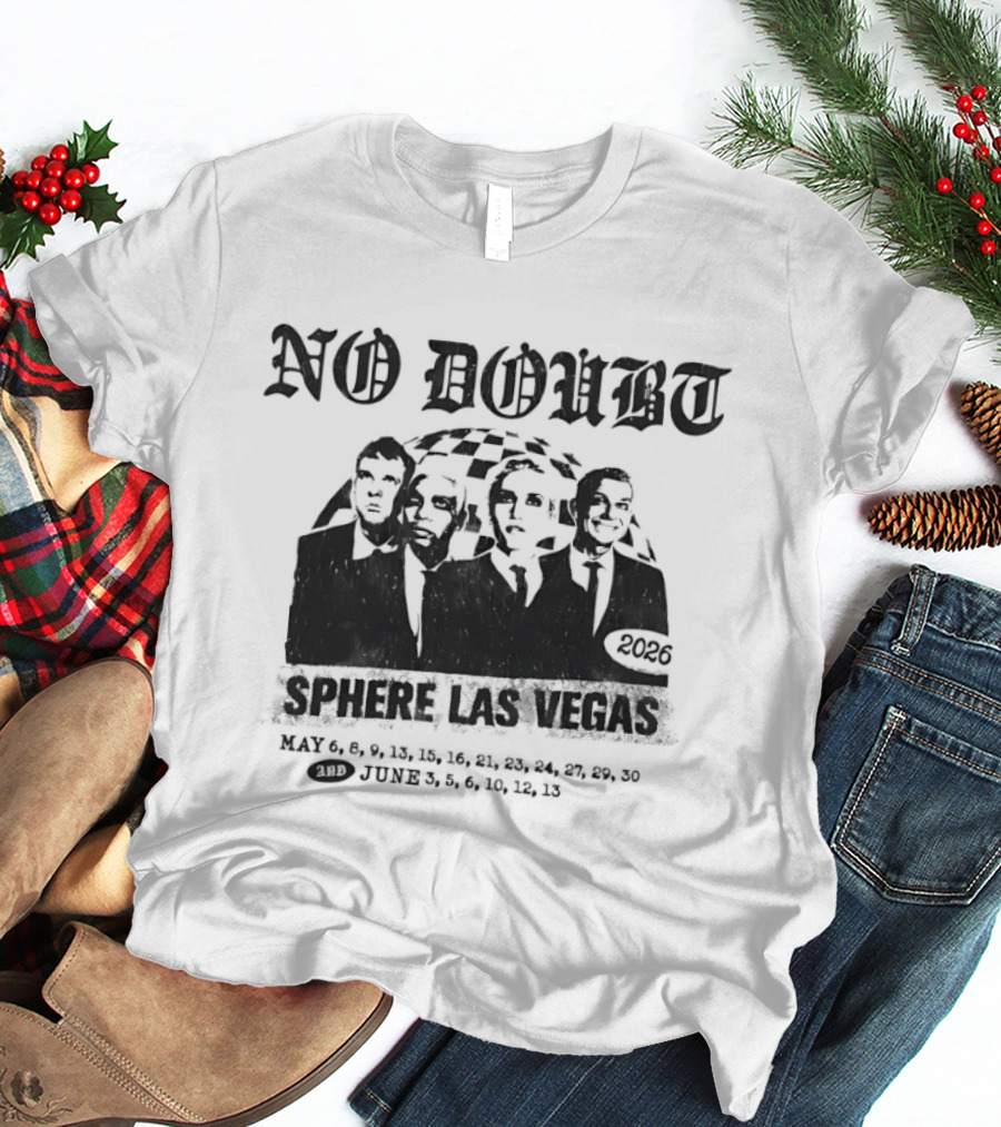 Gwen Stefani Tony Kanal Tom Dumont Adrian Young No Doubt Live Sphere Las Vegas 2026 T-Shirt