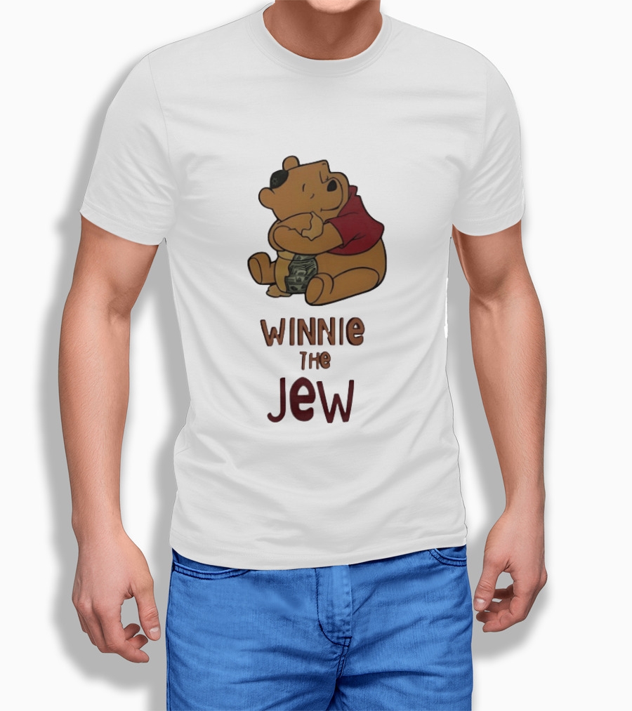 Pooh Holding Dollar Winnie The Jew T-Shirt
