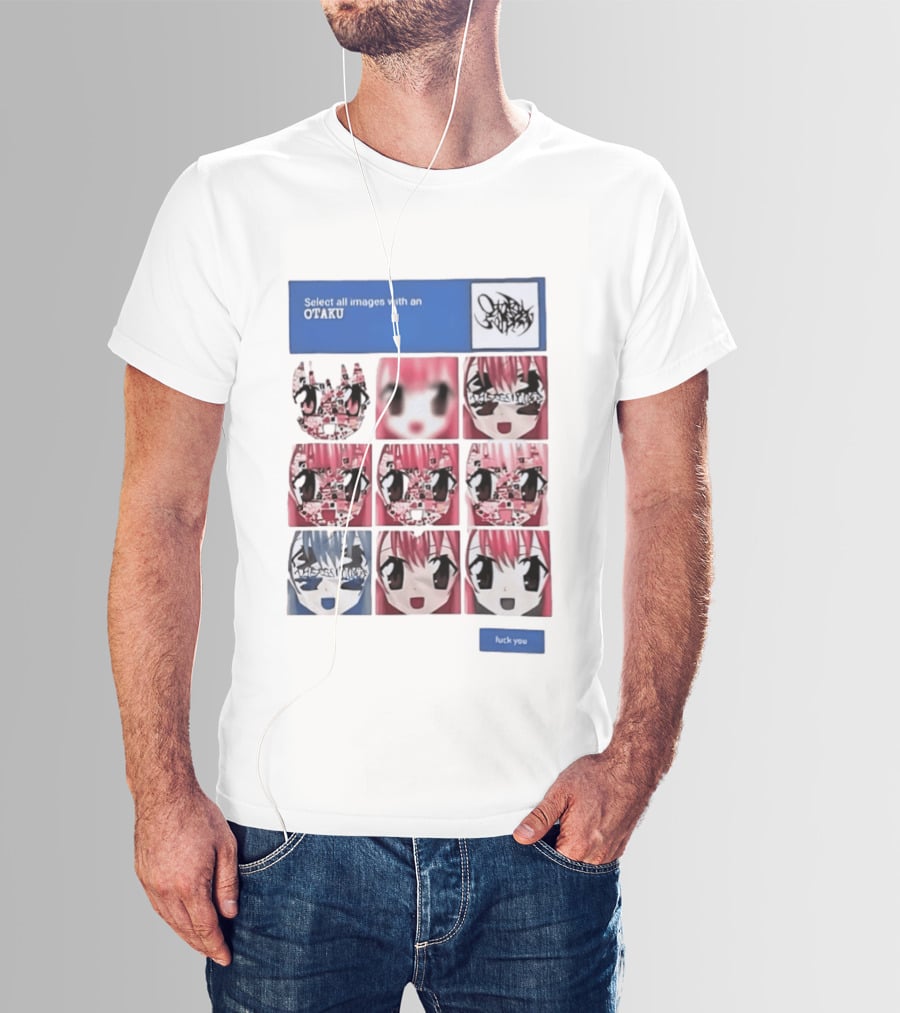 Select All Images With An Otaku Anime Aesthetic CAPTCHA Meme T-Shirt