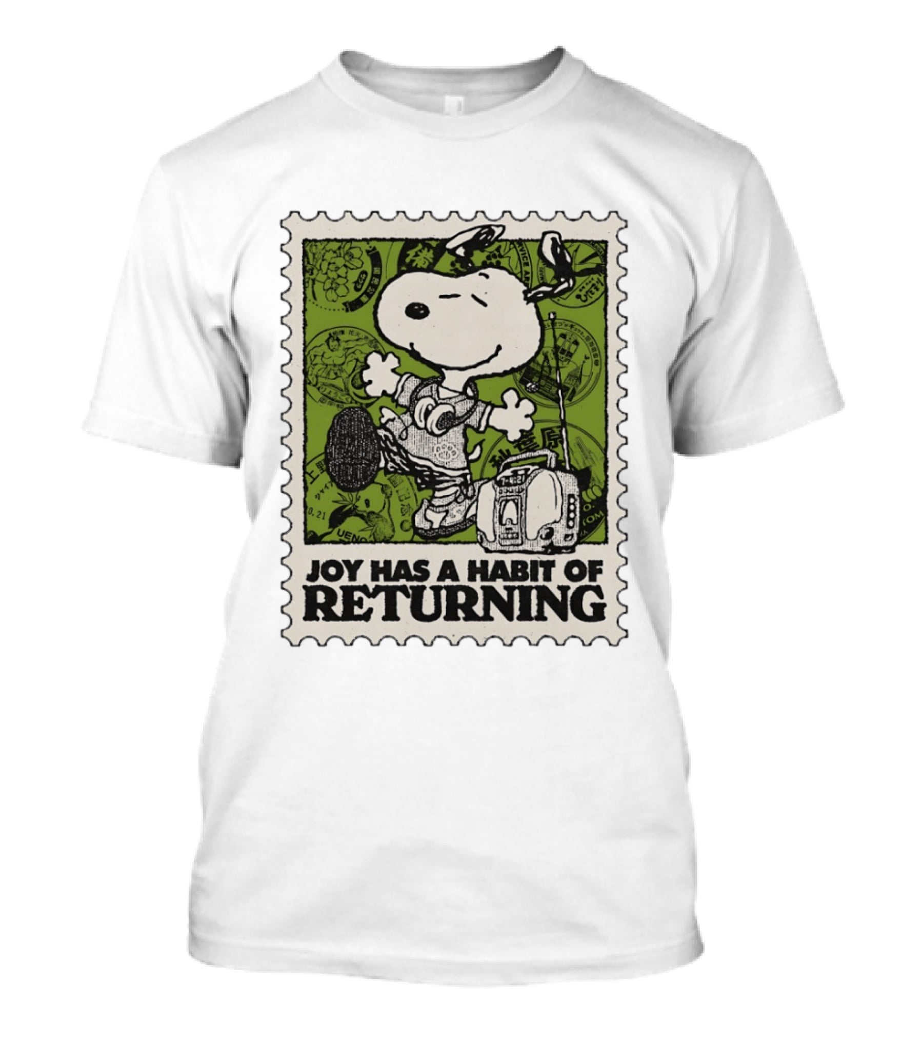 Snoopy Headphones Streetwear Joy Has A Habit Of Returning T-Shirt