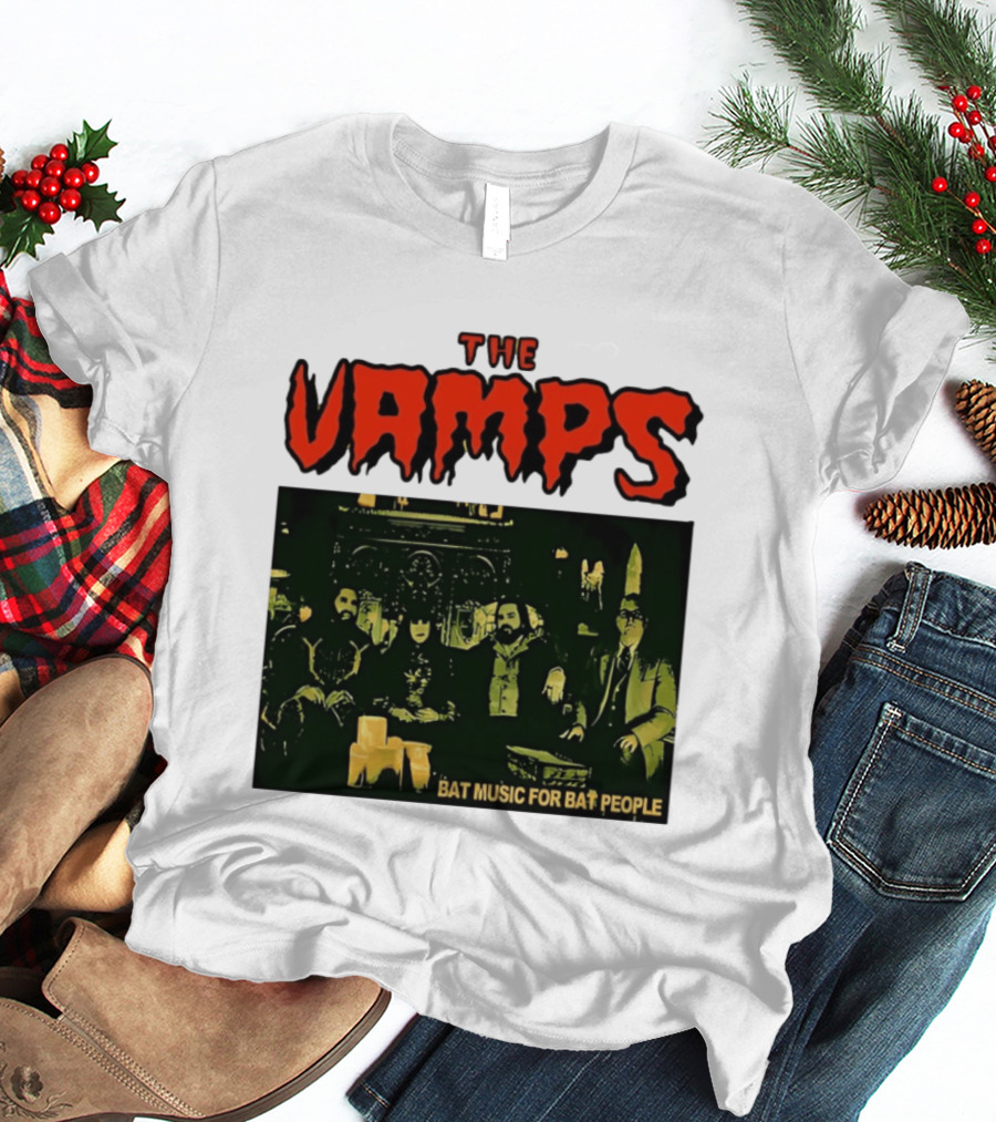 The Vamps What We Do In The Shadows Bat Music For Bat People Candles Group Image T-Shirt