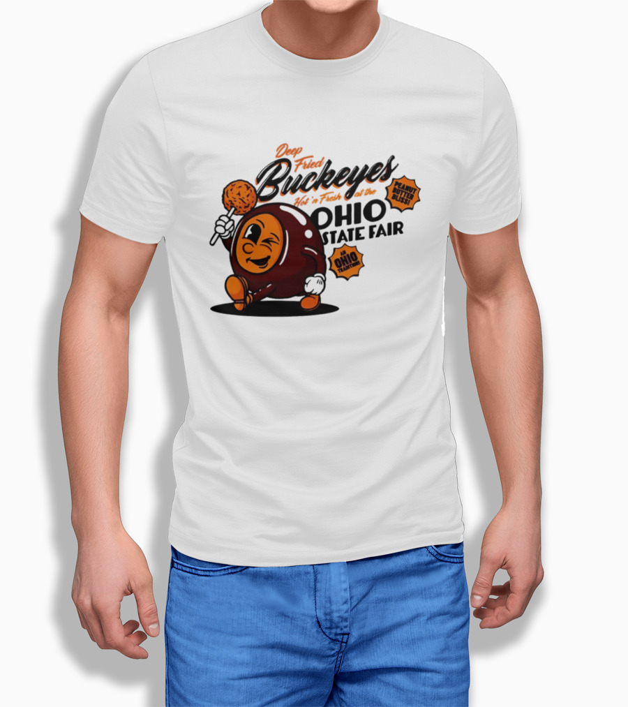 Ohio State Fair Deep Fried Buckeyes Hot'n Fresh Peanut Butter Bliss T-Shirt