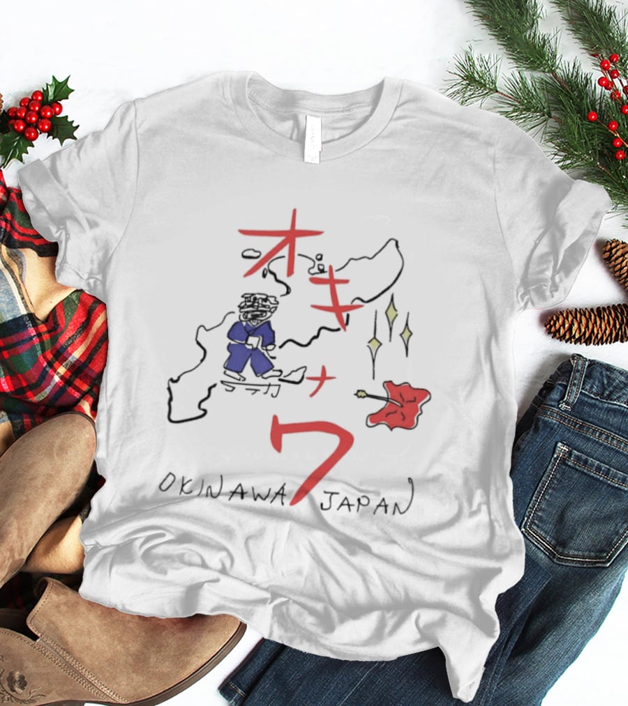 Kill Bill Okinawa Japan Map Beatrix Kiddo The Bride Tarantino Movie T-Shirt