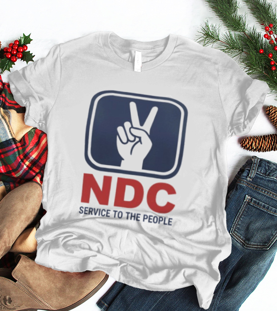 NDC Service To The People Peace Hand T-Shirt