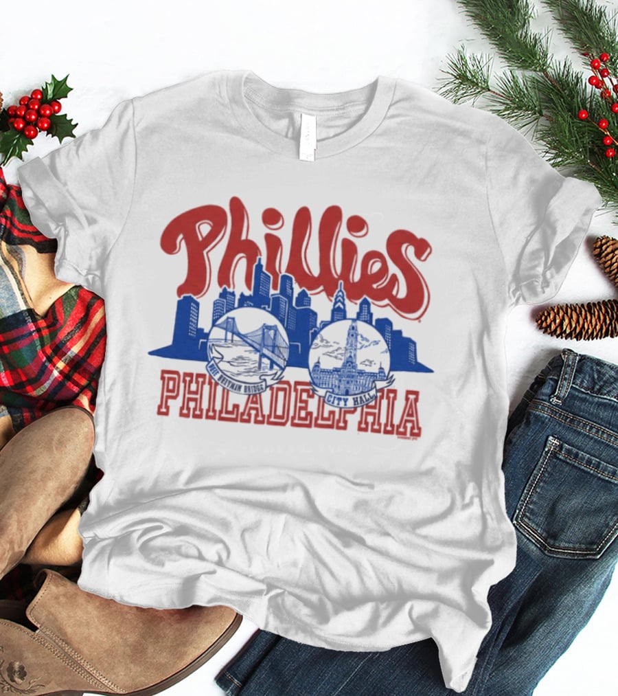 Phillies Philadelphia City Hall Skyline T-Shirt