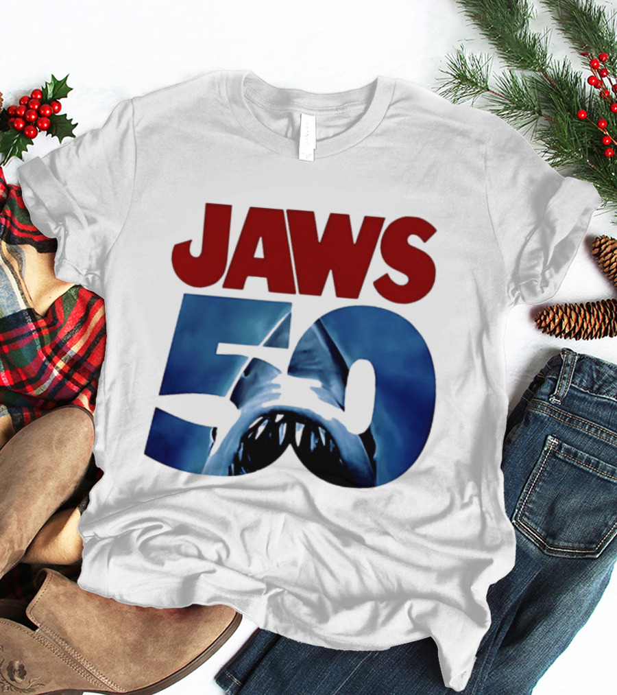 Jaws 50th Anniversary Shark Attack Celebration T-Shirt