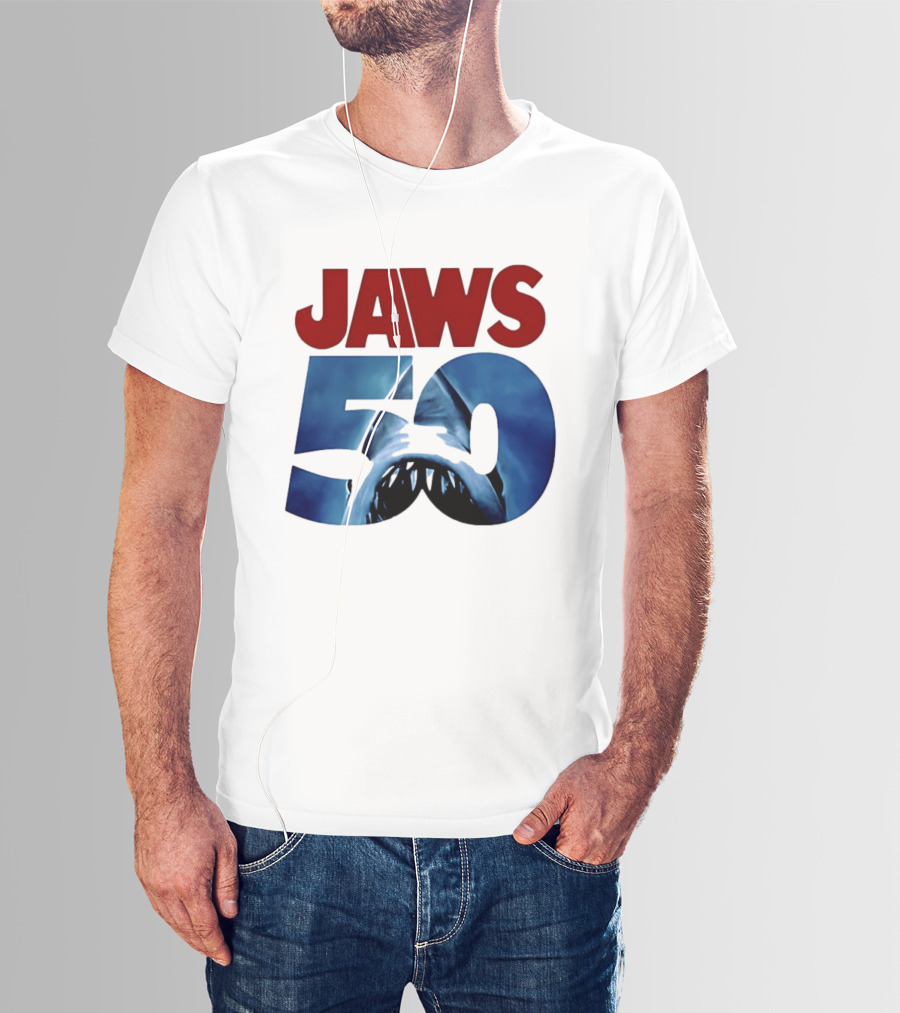 Jaws 50th Anniversary Shark Attack Celebration T-Shirt