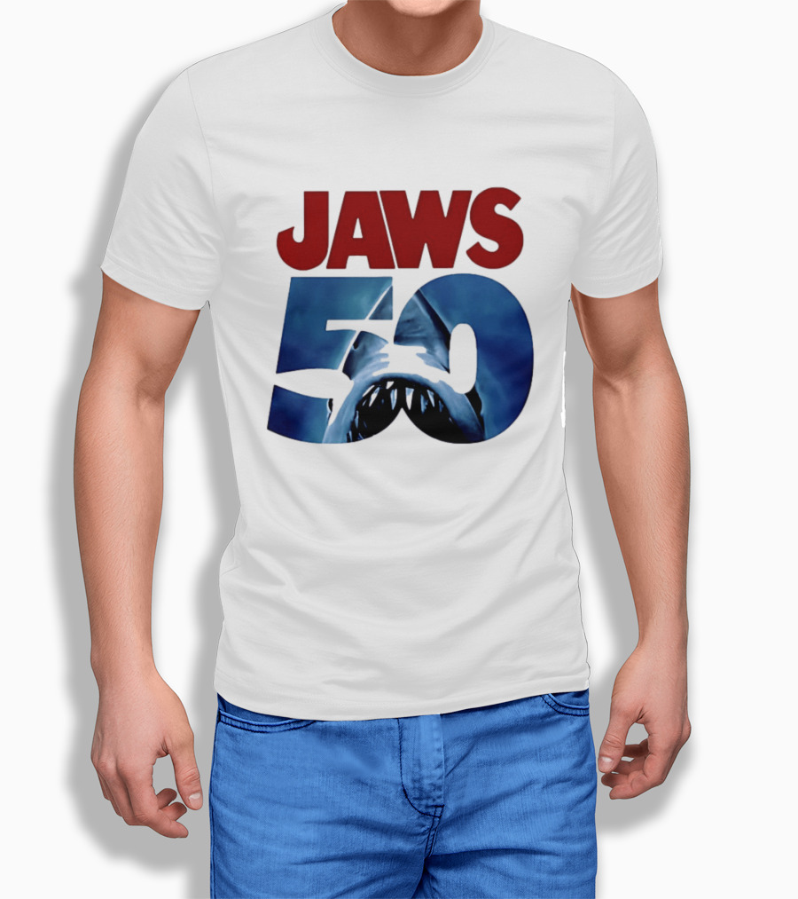 Jaws 50th Anniversary Shark Attack Celebration T-Shirt