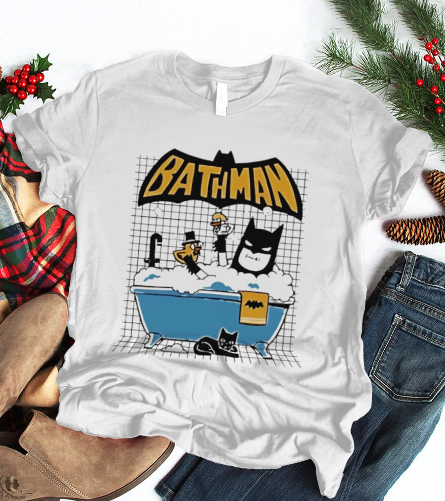 Bathman Super Hero Bathtub Adventure With Bat Towel And Rubber Duck T-Shirt