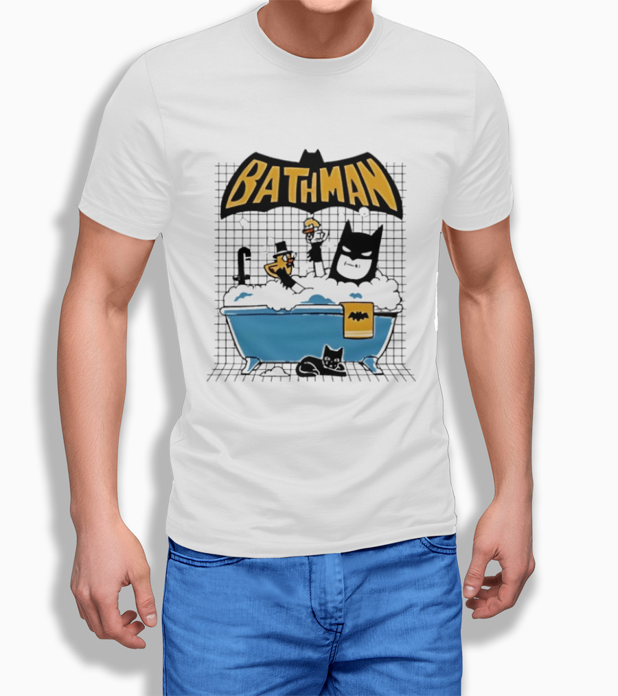 Bathman Super Hero Bathtub Adventure With Bat Towel And Rubber Duck T-Shirt