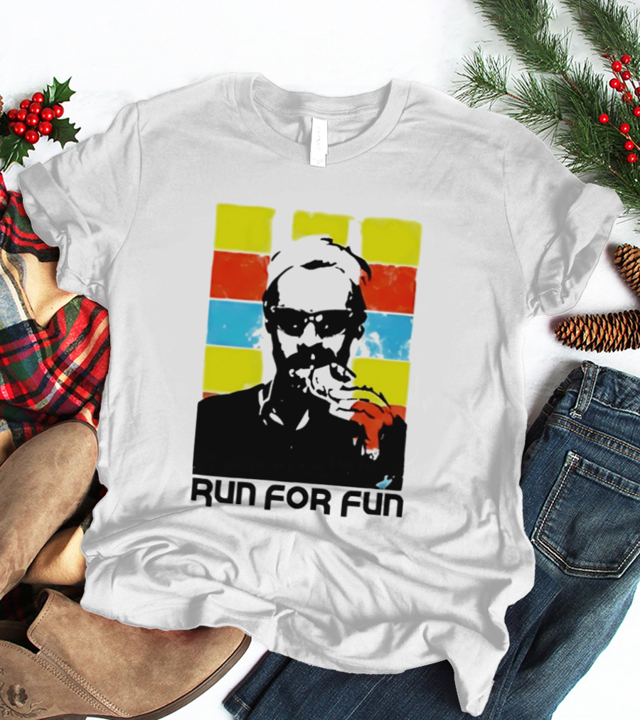Run For Fun Retro Color Block T-Shirt