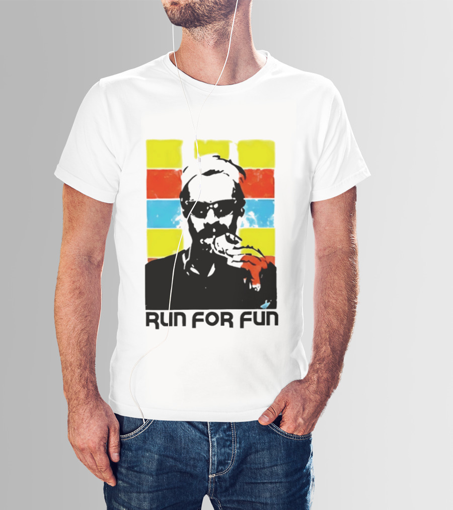 Run For Fun Retro Color Block T-Shirt