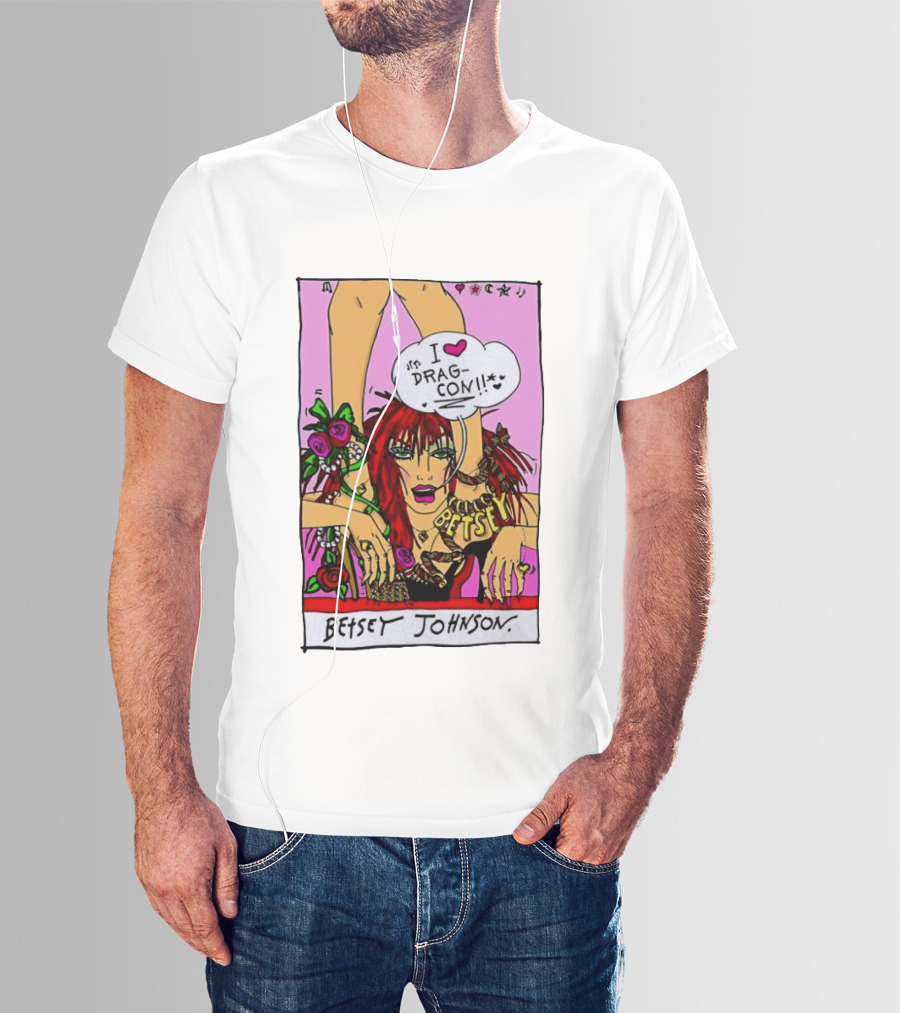 Betsey Johnson I Love DragCon 2026 Retro Fashion T-Shirt