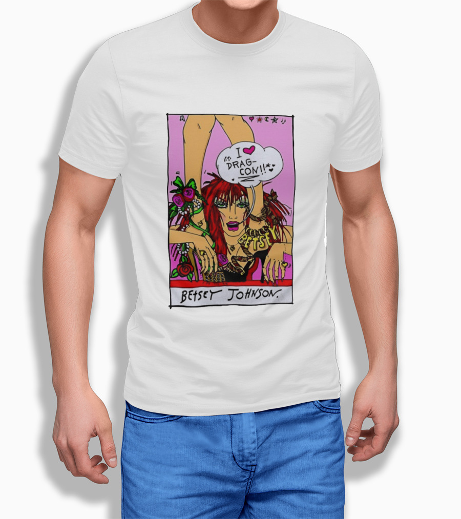 Betsey Johnson I Love DragCon 2026 Retro Fashion T-Shirt